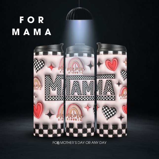 Garrafa Térmica Tumbler térmico do dia de as mães (Criador carregado)