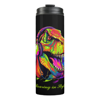 Garrafa Térmica Tumbler térmico do Dino Vibes personalizável
