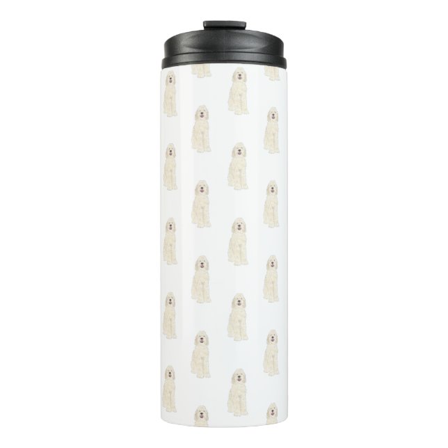 Garrafa Térmica Tumbler térmico do Doodle III (Cream White) (Frente)
