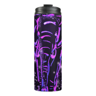 Garrafa Térmica Tumbler térmico do Elefante Roxo