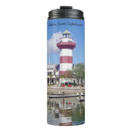 Garrafa Térmica Tumbler térmico do farol da cidade de Harbour