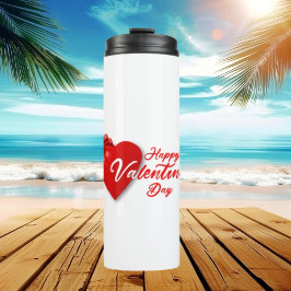 Garrafa Térmica Tumbler térmico do feliz dia de os namorados