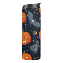 Tumbler térmico do Halloween