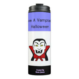 Garrafa Térmica Tumbler Térmico do Halloween Vamtastizado