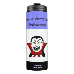 Garrafa Térmica Tumbler Térmico do Halloween Vamtastizado