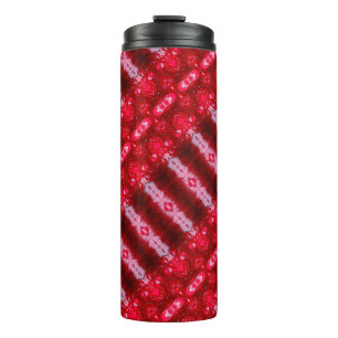 Garrafa Térmica Tumbler térmico do Ikat vermelho