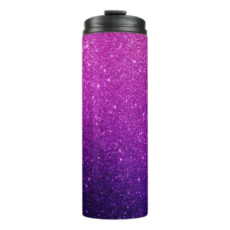 Garrafa Térmica Tumbler Térmico do Ombre da Glitter