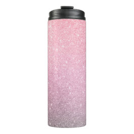 Garrafa Térmica Tumbler Térmico do Ombre da Glitter