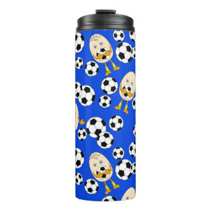 Garrafa Térmica Tumbler térmico do padrão de óvulo do futebol
