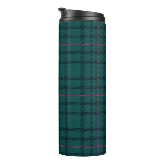 Garrafa Térmica Tumbler térmico do Tecido de padrão Tartan (Rotação à direita)