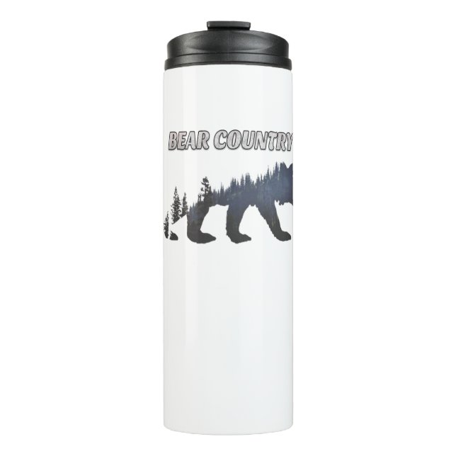 Garrafa Térmica Tumbler térmico do urso grizzly (Frente)