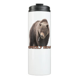 Garrafa Térmica Tumbler térmico do urso grizzly