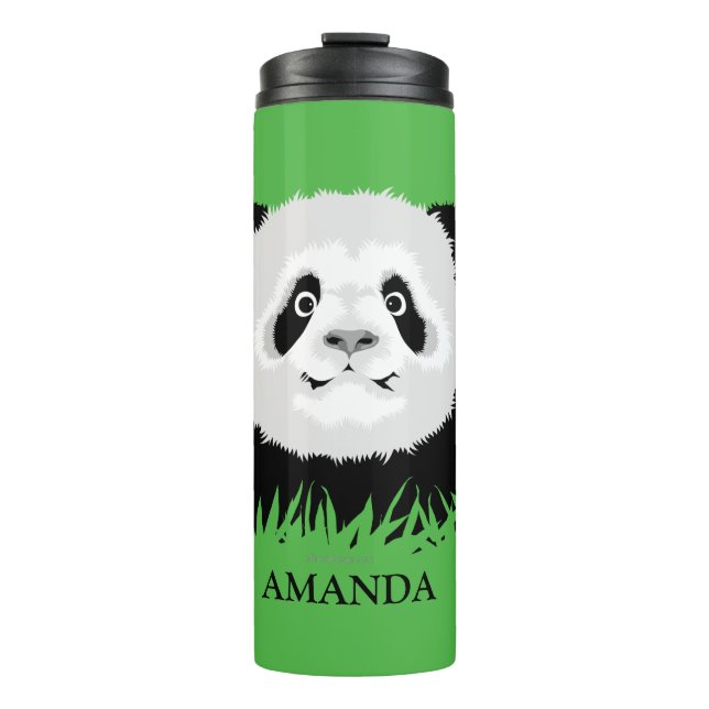 Garrafa Térmica Tumbler Térmico do Urso Panda (Frente)