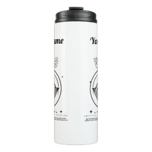 Garrafa Térmica Tumbler térmico do vírus personalizado
