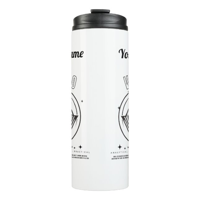 Garrafa Térmica Tumbler térmico do vírus personalizado (Frente)