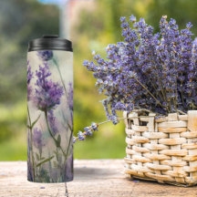 Tumbler Térmico dos Campos de Lavanda Tranquila