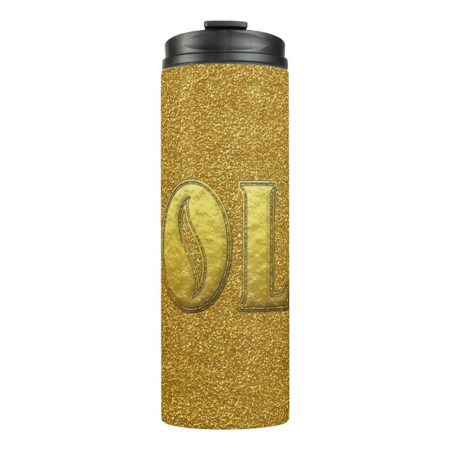 Garrafa Térmica Tumbler térmico Dourado (Frente)