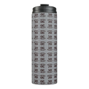 Garrafa Térmica Tumbler Térmico Elegante 50 Anos & Aplaudimos