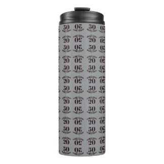 Garrafa Térmica Tumbler Térmico Elegante 50 Anos & Aplaudimos