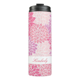 Garrafa Térmica Tumbler térmico feito sob encomenda das flores