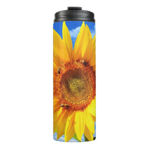 Garrafa Térmica Tumbler Térmico Girassol Amarelo