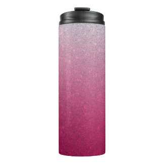 Garrafa Térmica Tumbler Térmico Glitter Ombre