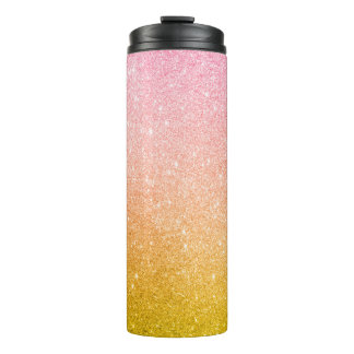 Garrafa Térmica Tumbler Térmico Glitter Ombre