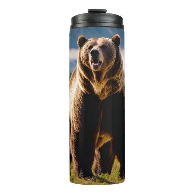 Garrafa Térmica "Tumbler Térmico Grizzly Selvagem" (Frente)