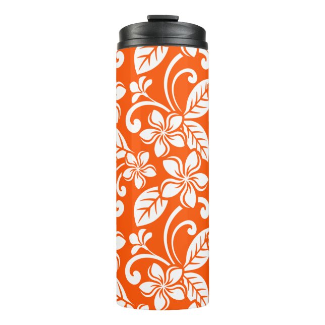 Garrafa Térmica Tumbler térmico ISLAND PLUMERIA (MUITO LARANJA) (Frente)