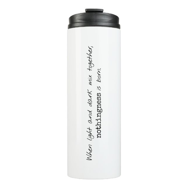 Garrafa Térmica Tumbler térmico leve e escuro (Frente)