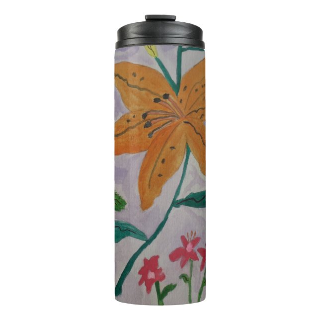 Garrafa Térmica Tumbler térmico Lily Orange (Frente)