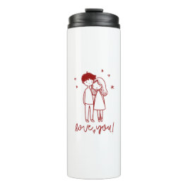 Garrafa Térmica Tumbler Térmico - Linha Sentimental e Amor
