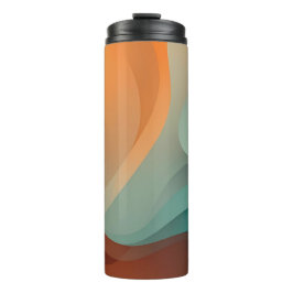 Garrafa Térmica Tumbler Térmico Ondas de Cor