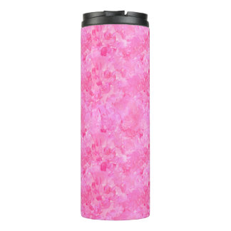 Garrafa Térmica Tumbler Térmico Peônia Rosa