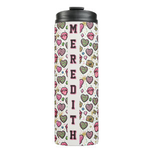 Garrafa Térmica Tumbler Térmico Personalizado com Estampa de Leopa