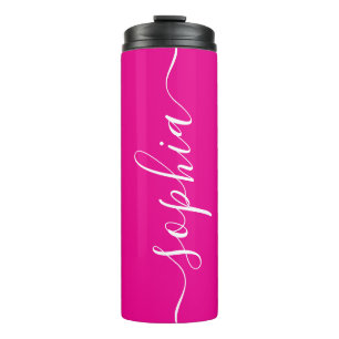 Garrafa Térmica Tumbler Térmico Personalizado com Letra Branca e R