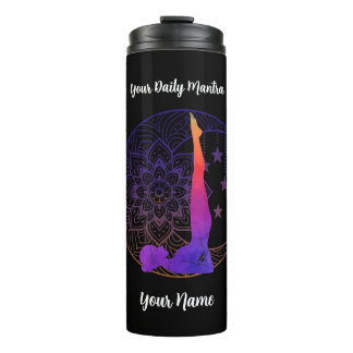 Garrafa Térmica Tumbler Térmico Personalizado com Nome e Mantra