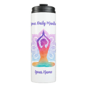 Garrafa Térmica Tumbler Térmico Personalizado com Nome e Mantra