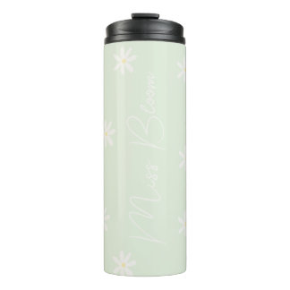 Garrafa Térmica Tumbler térmico personalizado da margarida do Past