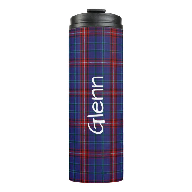 Garrafa Térmica Tumbler Térmico Personalizado da Xadrez Clan Glenn (Frente)