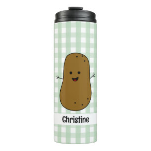 Garrafa Térmica Tumbler Térmico Personalizado de Batata Castanho G