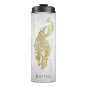 Garrafa Térmica Tumbler Térmico Personalizado para Peacock Elegant