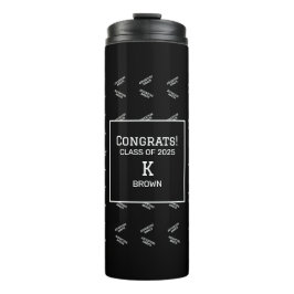 Garrafa Térmica Tumbler térmico personalizado preto e branco