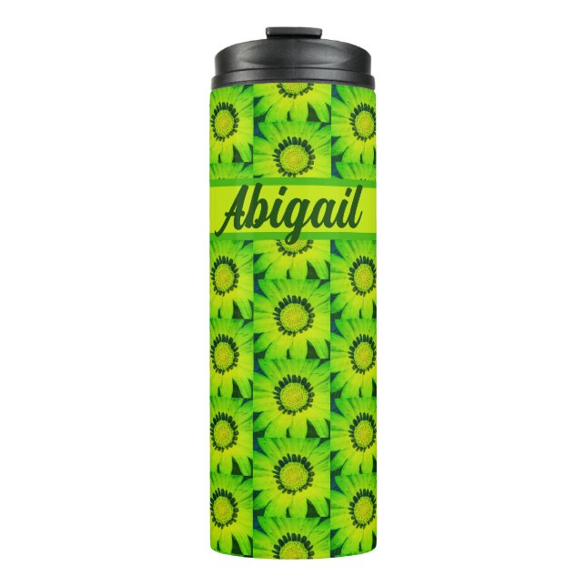 Garrafa Térmica Tumbler térmico personalizado "Primavera Daisy" (Frente)