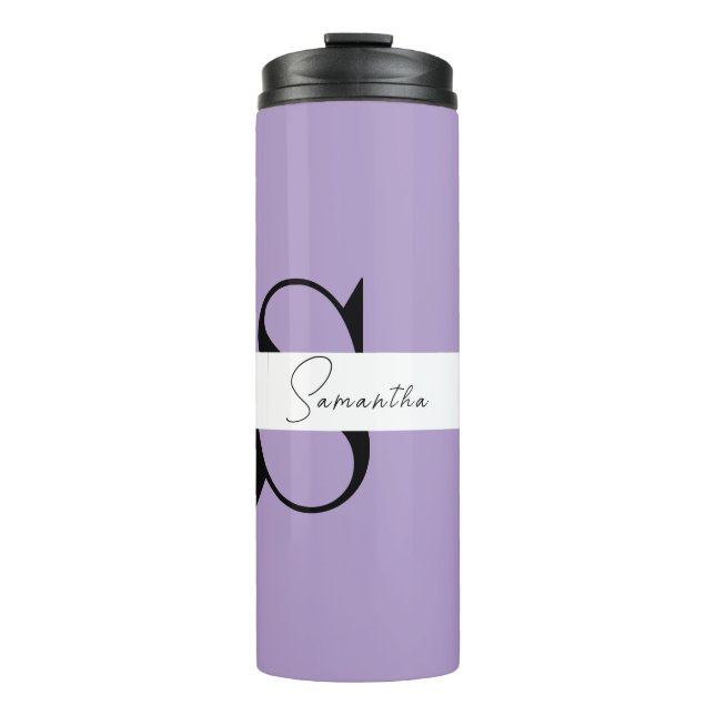 Garrafa Térmica Tumbler Térmico Personalizado Roxo Elegante (Frente)