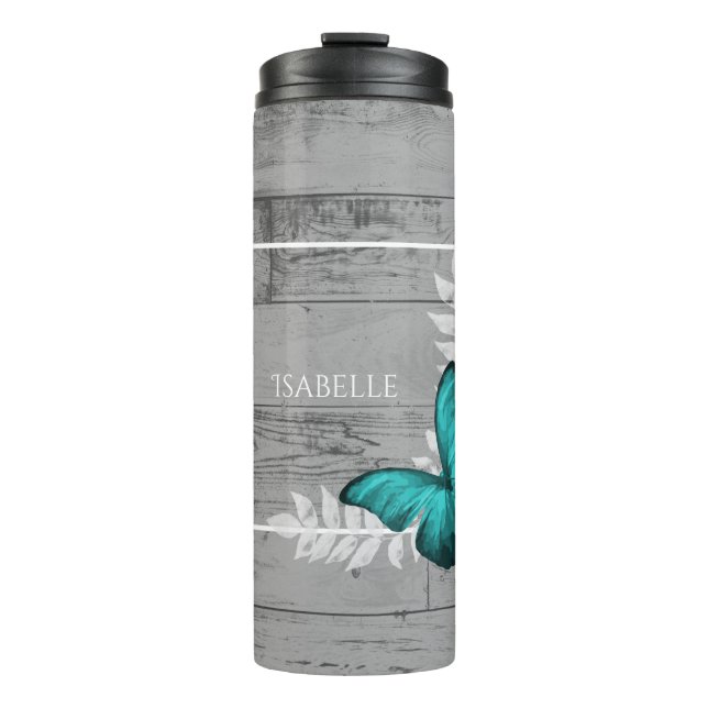 Garrafa Térmica Tumbler Térmico Personalizado Russo da Borboleta T (Frente)