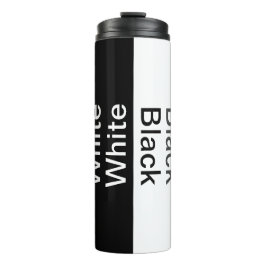 Garrafa Térmica Tumbler térmico preto e branco personalizado