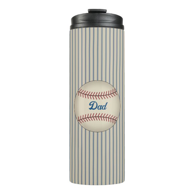 Garrafa Térmica Tumbler Térmico Retro do Baseball pai (Frente)