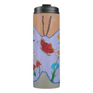 Garrafa Térmica Tumbler Térmico Sonhando com Borboleta