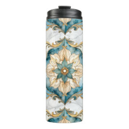 Garrafa Térmica Tumbler Térmico Tapeçaria Cerúlea em Flor
